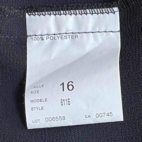 JS Collections Maxi Skirt Women 16 Black Formal Layered Chiffon Double Side Slit - Picture 11 of 16